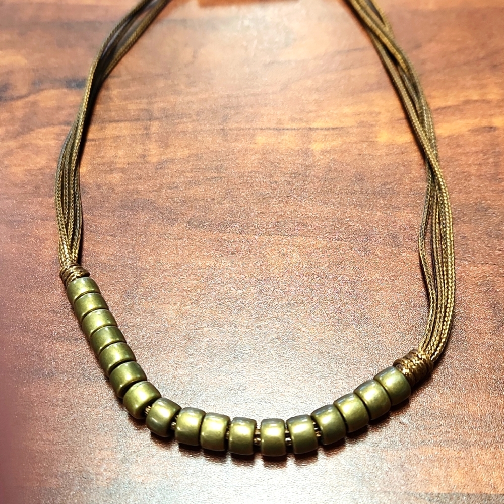 Paparazzi Brass Bead Necklace
